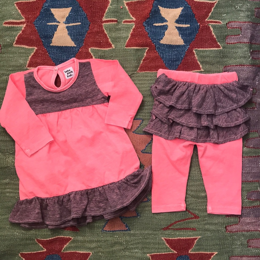 Adorable baby girl set Lake Park Kids dress ruffle